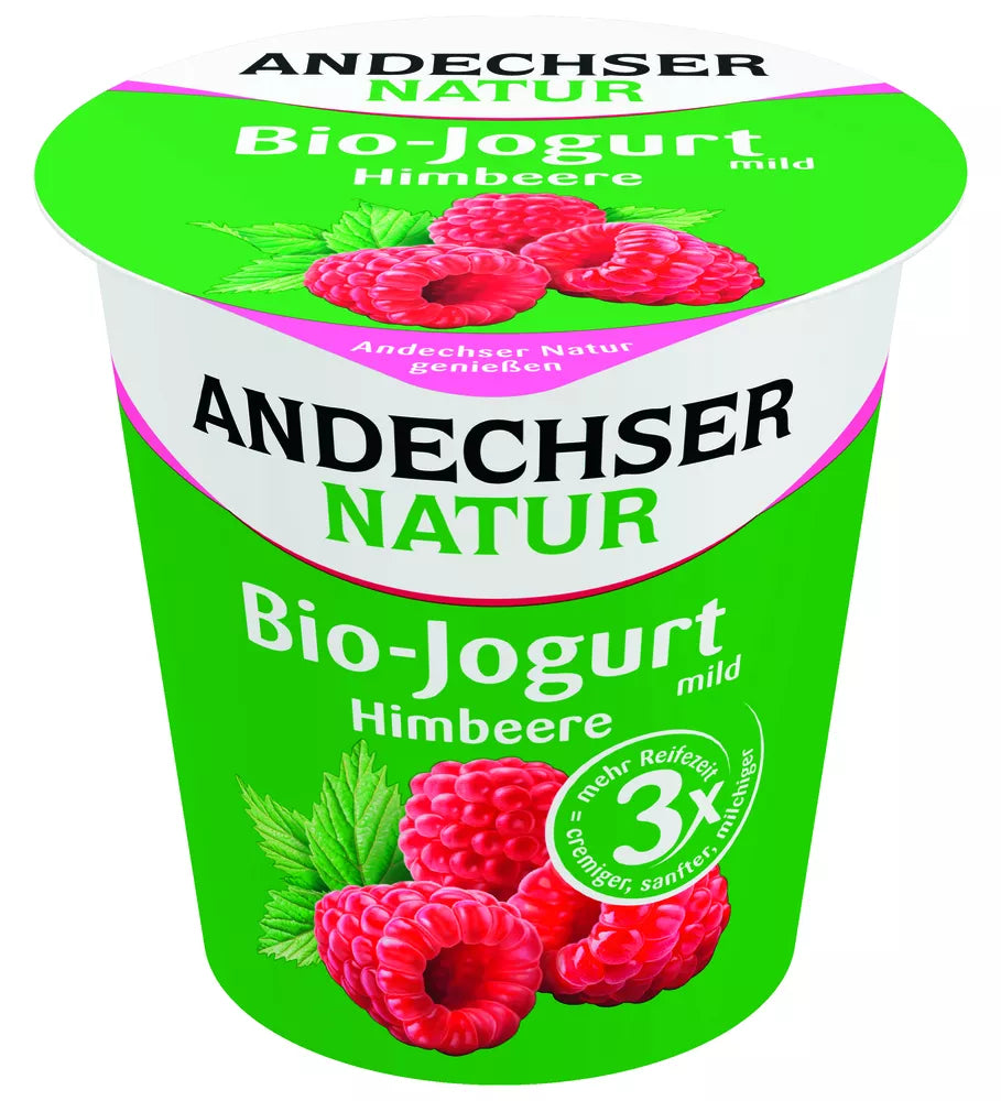 *ANDECHSER Jogurt ekologiczny malinowy 3,8% tłuszczu (150g) - BIO