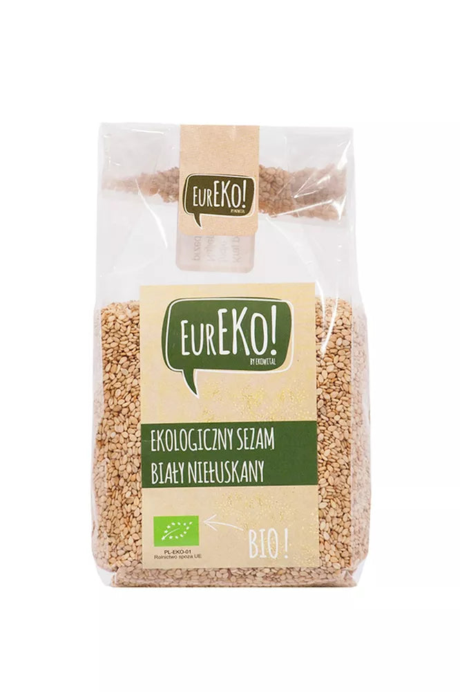 EUREKO Sezam biały niełuskany 250 g - BIO