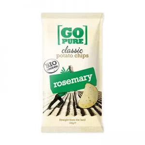 GO PURE Chipsy z rozmarynem, bezglutenowe (125g) - BIO