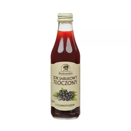 REMBOWSCY Sok jabłkowy tłoczony, z czarnym bzem (250ml)