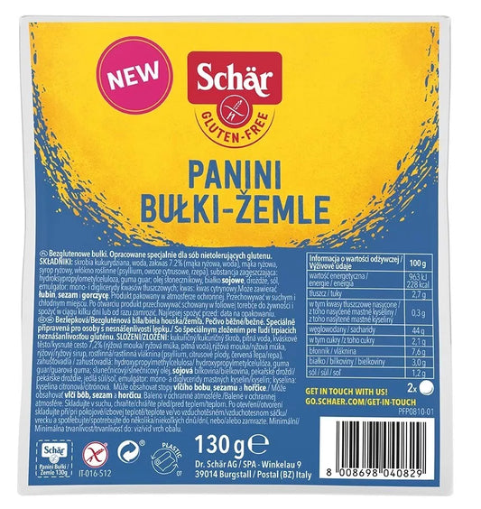 PROCELI Bułki do burgerów bezglutenowe bez laktozy - Hamburger (2 x 90g) (180 g)
