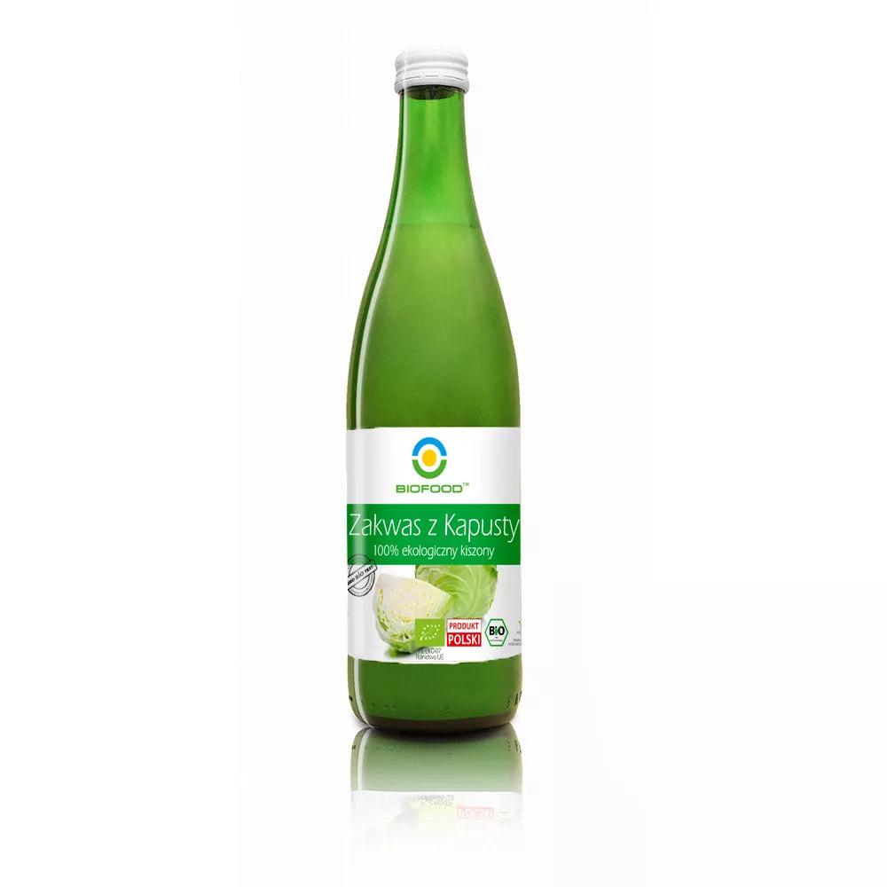 BIOFOOD Zakwas z kapusty kiszonej bezglutenowy (500 ml) - BIO