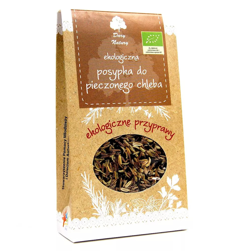 DARY NATURY Posypka do pieczonego chleba (50 g) - BIO