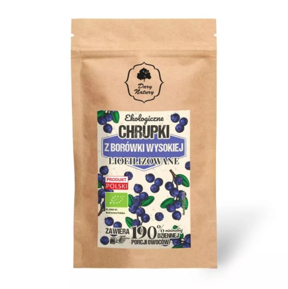 DARY NATURY Chrupki z borówki wysokiej liofilizowane (doypack) (30g) - BIO