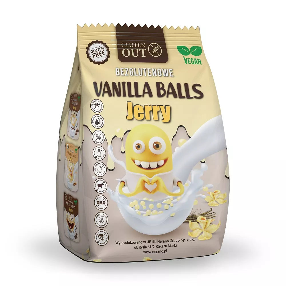 GLUTEN OUT Kulki śniadaniowe waniliowe, bezglutenowe (375g)