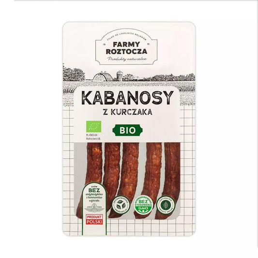 *FARMY ROZTOCZA Kabanosy z indyka (150 g) - BIO