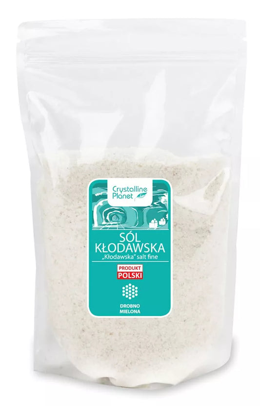 CRYSTALLINE PLANET Sól Kłodawska drobno mielona bezglutenowa (600 g)