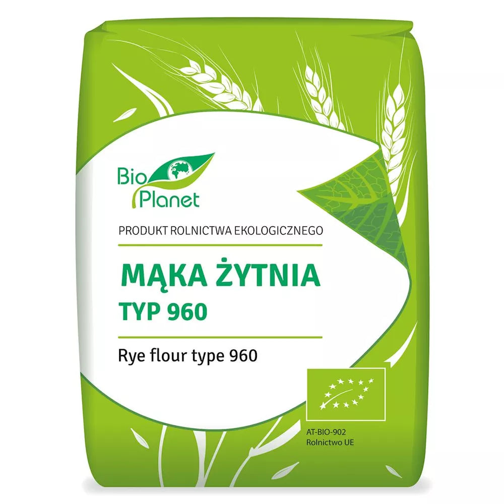 BIO PLANET Mąka żytnia typ 960 (1 kg) - BIO