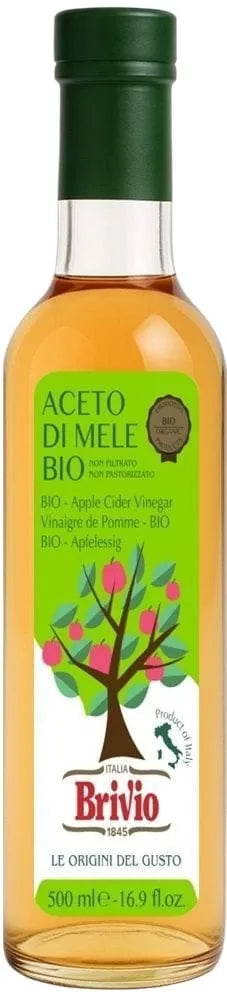 BRIVIO Ocet jabłkowy niefiltrowany (500 ml) - BIO