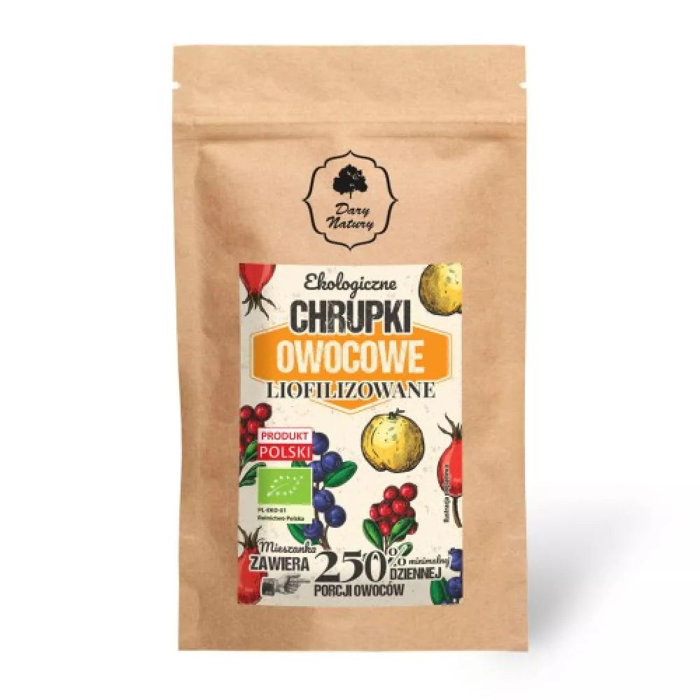 DARY NATURY Chrupki owocowe liofilizowane (doypack) (40g) - BIO