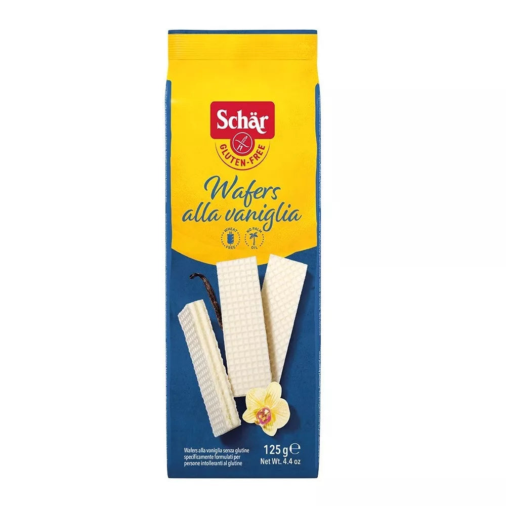 SCHAR Wafelki waniliowe bezglutenowe - Wafers alla vaniglia (125 g)
