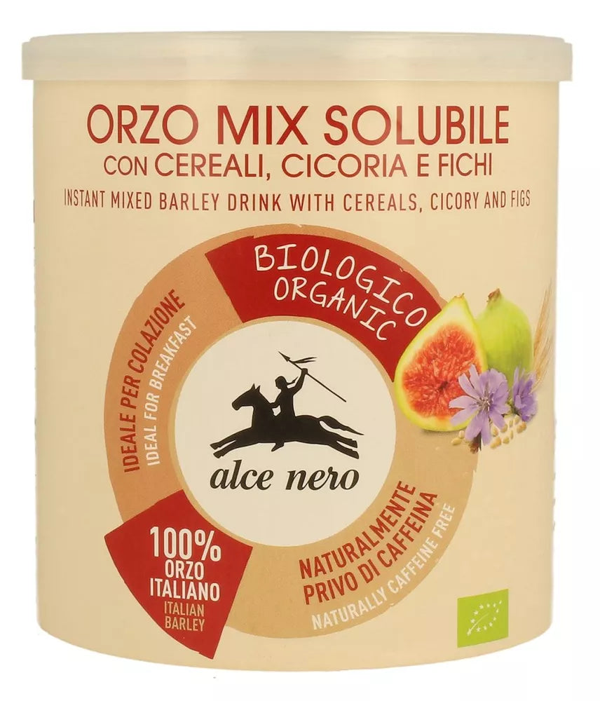 ALCE NERO Kawa zbożowa instant z cykorią i figami (125 g) - BIO