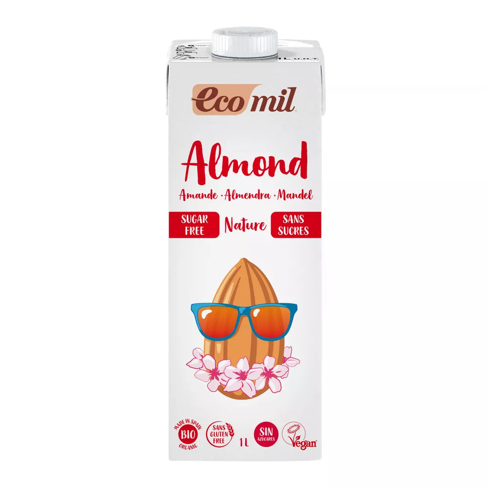 ECOMIL Napój migdałowy bez cukru (1l) - BIO