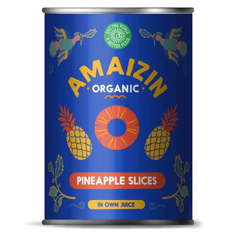 AMAIZIN Ananas plastry puszka (400g) - BIO