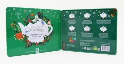 ENGLISH TEA SHOP Zestaw herbat zimowych w białej puszce (72x1,5) 108g - BIO