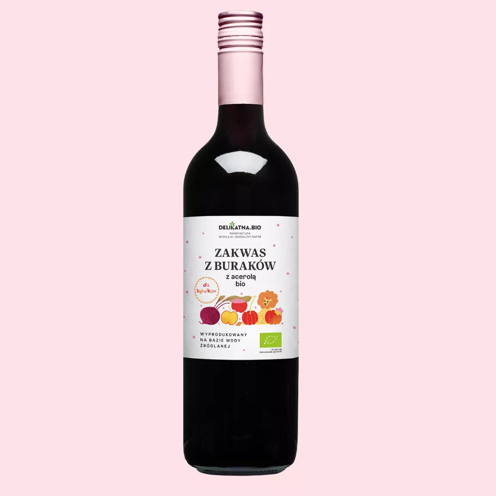 *DELIKATNA Zakwas dla bąbelków z acerolą, bezglutenowy 700ml - BIO