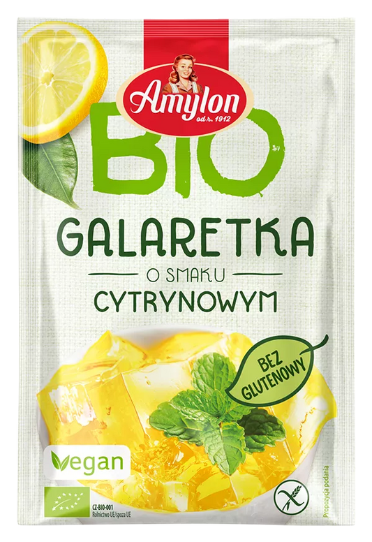 AMYLON Galaretka z agarem o smaku wiśniowym (40g) - BIO