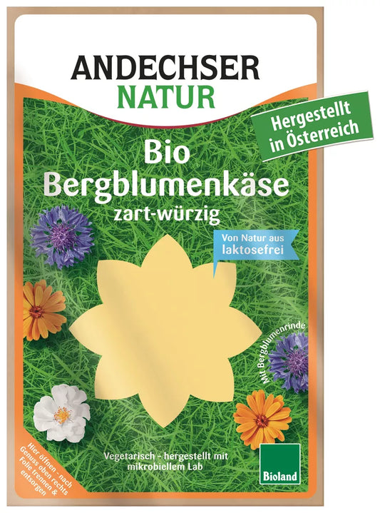 *ANDECHSER Ser gouda w plastrach 48% tłuszczu, BEZ laktozy (150g) - BIO