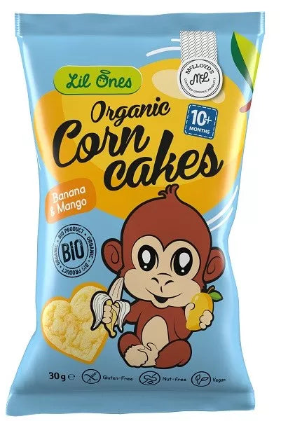 MCLLOYDS (LIL ONES) Chrupki kukurydziane jabłko-cynamon od 10 mies. bezglutenowe (30g) - BIO