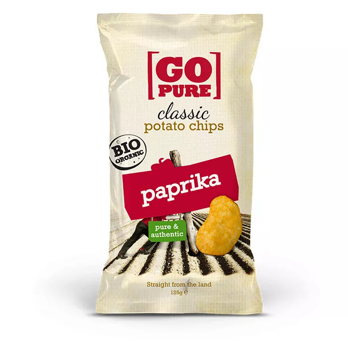 GO PURE Chipsy z hibiskusem bezglutenowe (125g) - BIO