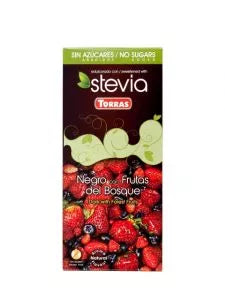 TORRAS Czekolada gorzka z owocami leśnymi, ze stewią (125g)