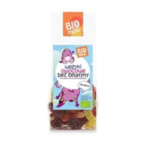 BIOMINKI Wężyki owocowe bez żelatyny (100g)