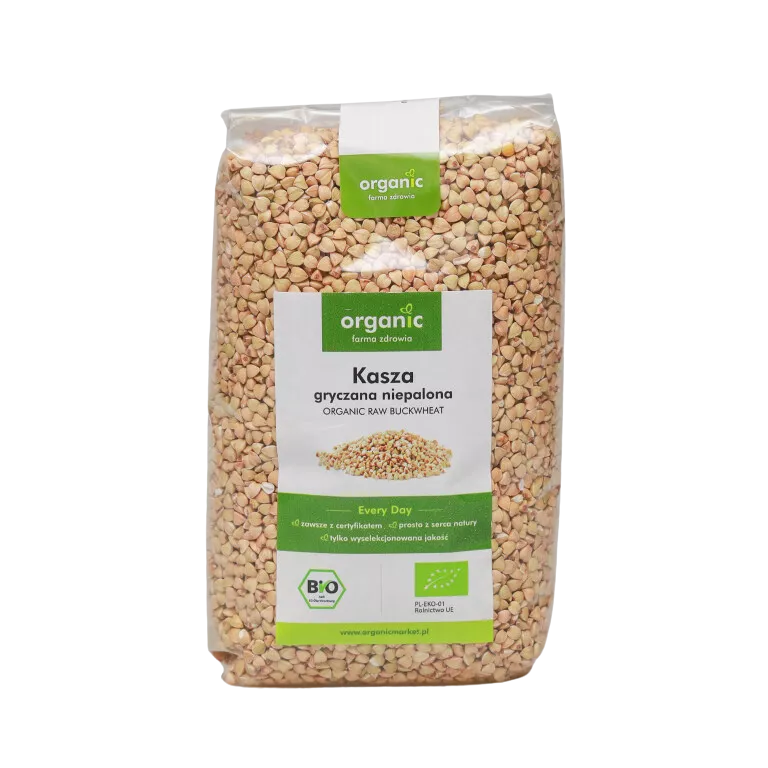 ORGANIC Kasza gryczana niepalona, ekologiczna (1kg) - BIO