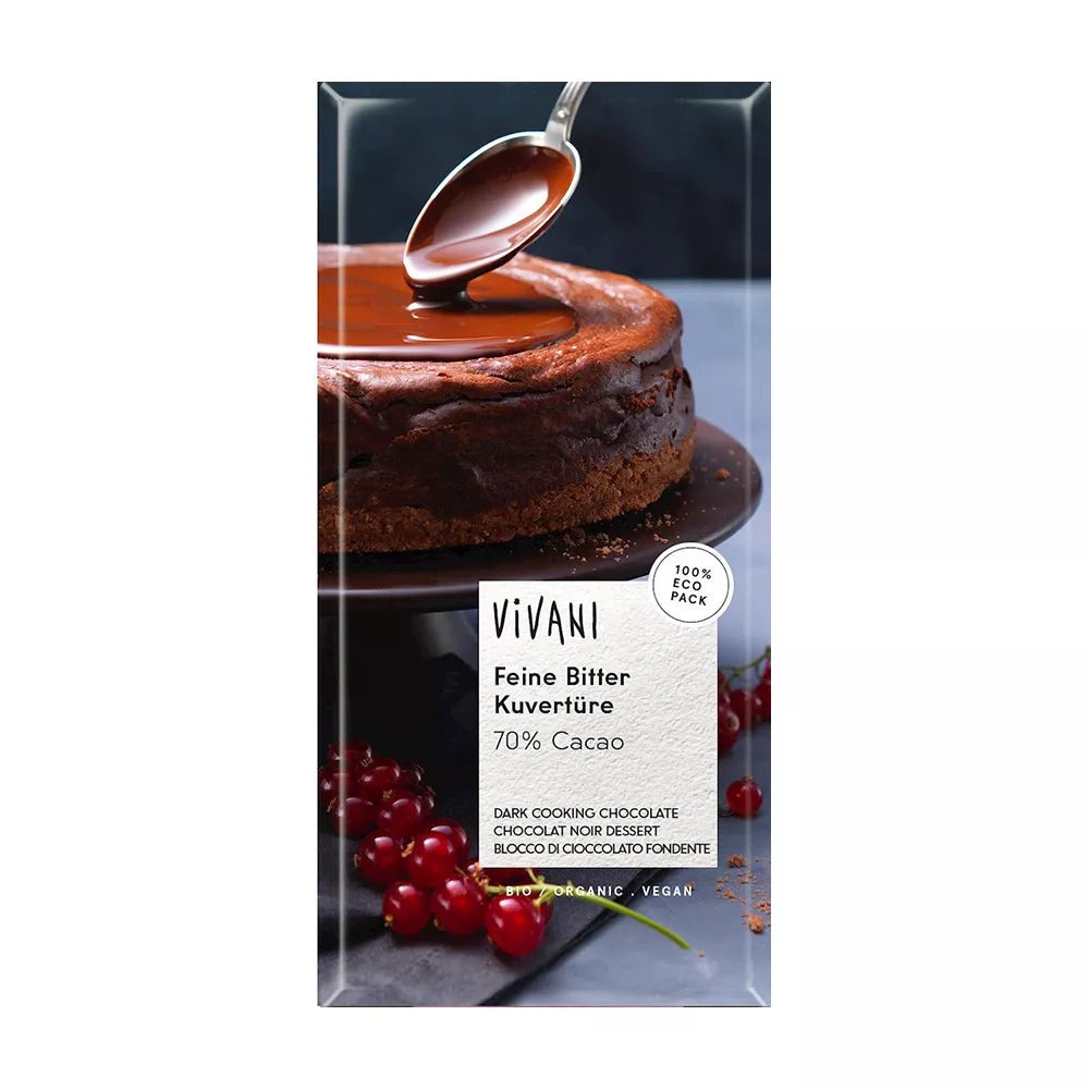 VIVANI Kuwertura gorzka (200g) - BIO