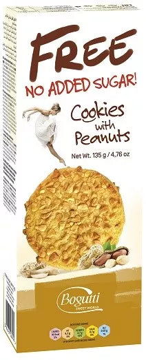 BOGUTTI  Ciasteczka z orzeszkami arachidowymi  bez cukru (135g)