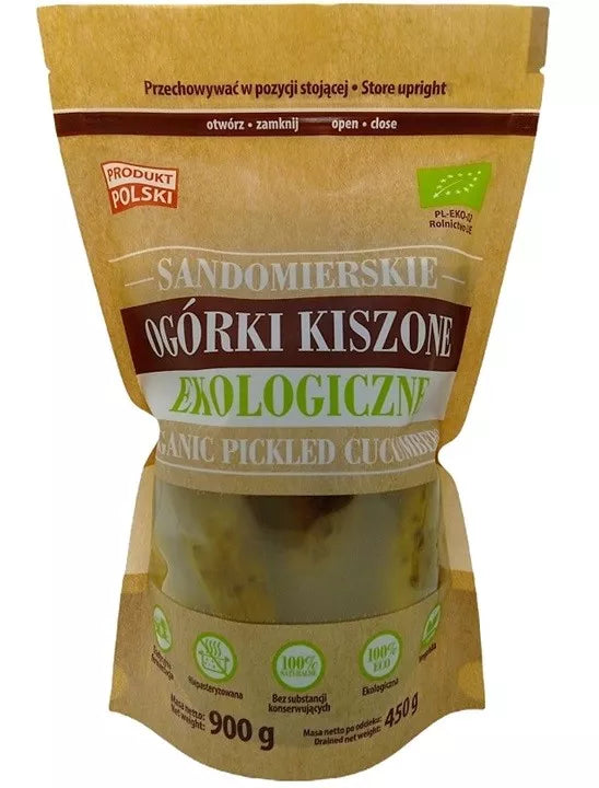 *MEGAVITA Ogórki kiszone Sandomierskie ekologiczne (900 g)