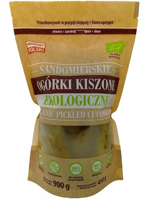 *MEGAVITA Ogórki kiszone Sandomierskie ekologiczne (900 g)