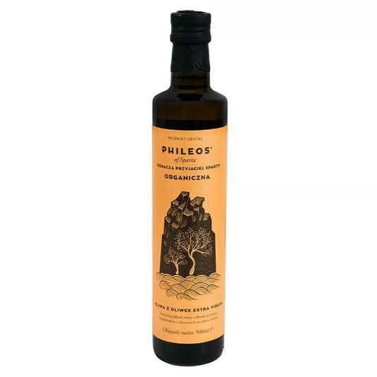 PHILEOS OF SPARTA Oliwa  extra virgin  (szklana butelka) (500ml) - BIO