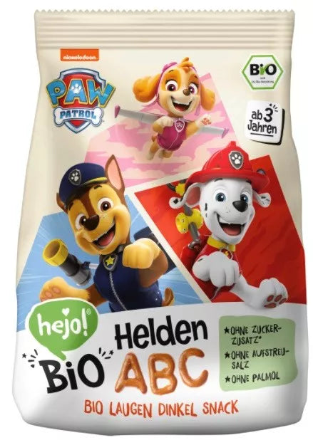 HEJO! Precelki orkiszowe alfabet Psi Patrol (80 g) - BIO