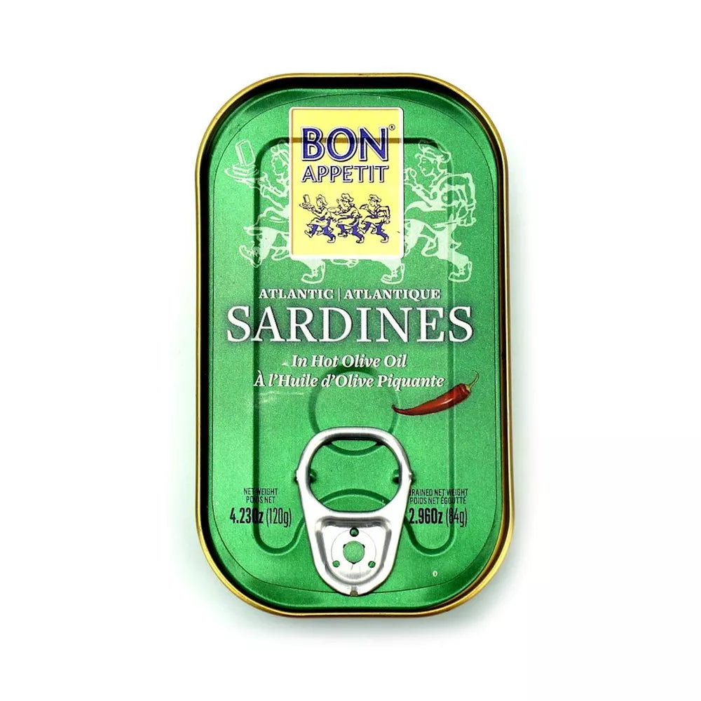 BON APPETIT Sardynki portugalskie w pikantnej oliwie z oliwek (120 g /84 g)