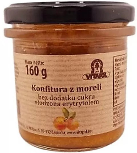 VITAPOL Konfitura z moreli bez cukru słodzona erytrytolem (160 g)