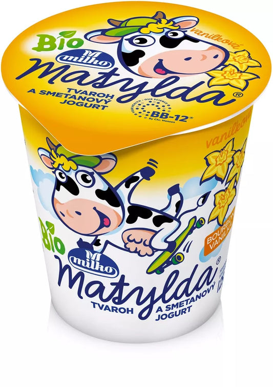 *MILKO MATYLDA Serek truskawkowy ekologiczny (125g) - BIO