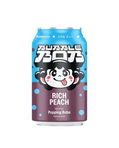 BUBBLE BOB Popping Bubble Tea brzoskwinia (330 ml)