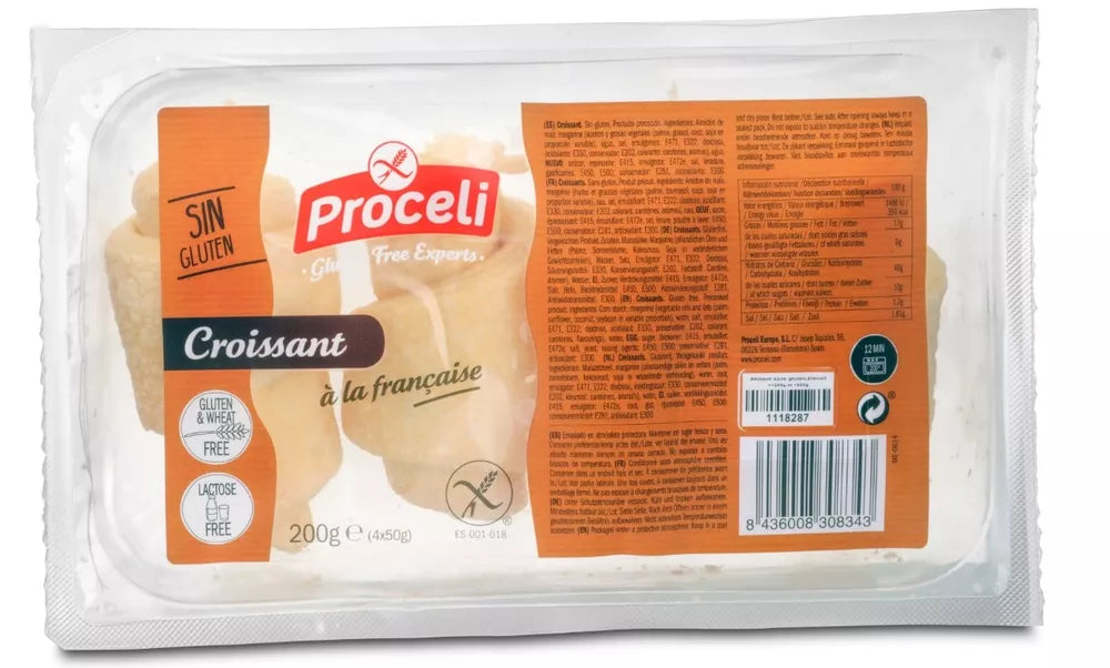 PROCELI Croissanty do wypiekania bezglutenowe bez laktozy (200 g)