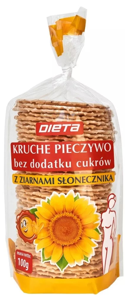 DIETA Kruche pieczywo ze słonecznikiem (100 g)