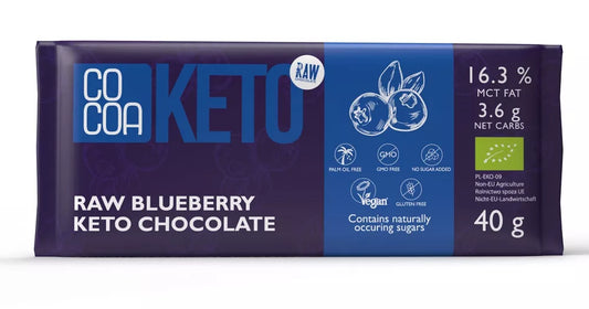 COCOA Czekolada Keto proteinowa o smaku słonego karmelu bez cukru (40 g) - BIO