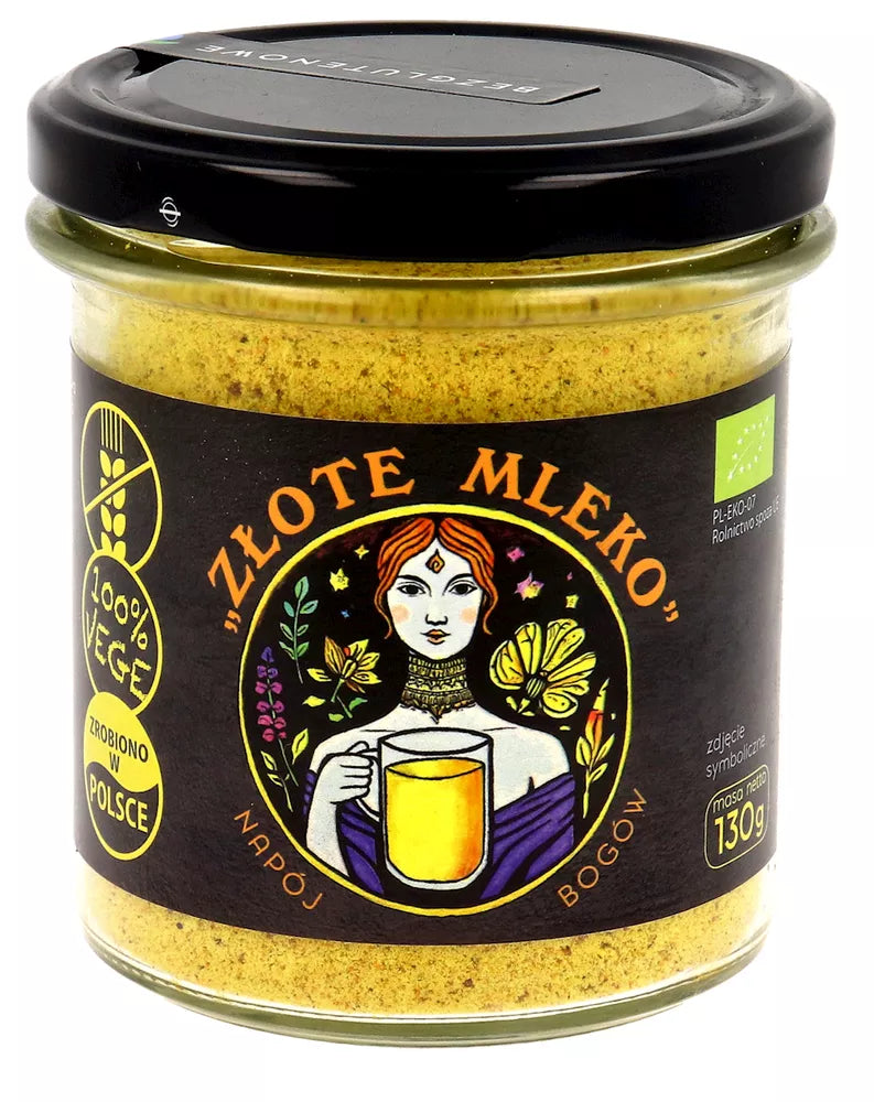 PIĘĆ PRZEMIAN Mieszanka przypraw "Złote Mleko" bezglutenowa (130 g) - BIO