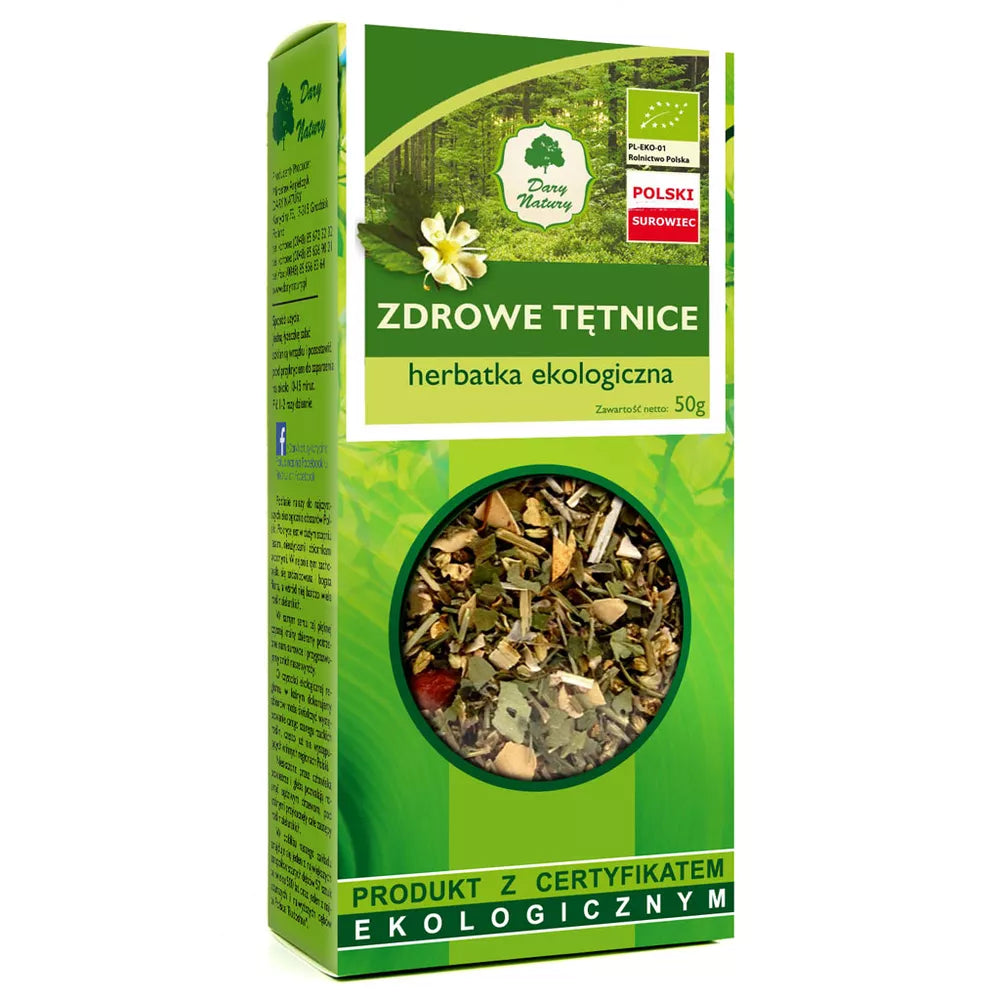 DARY NATURY Herbatka zdrowe tętnice (50g) - BIO