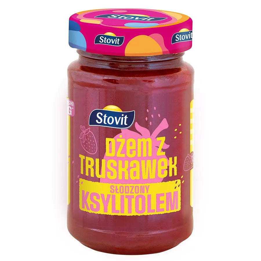 STOVIT Dżem z czarnej porzeczki słodzony ksylitolem (250g)