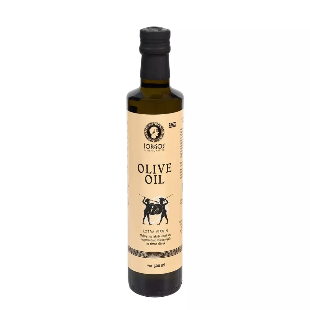 IORGOS Oliwa z oliwek extra virgin PREMIUM ze Sparty butelka oliena (500ml) - BIO