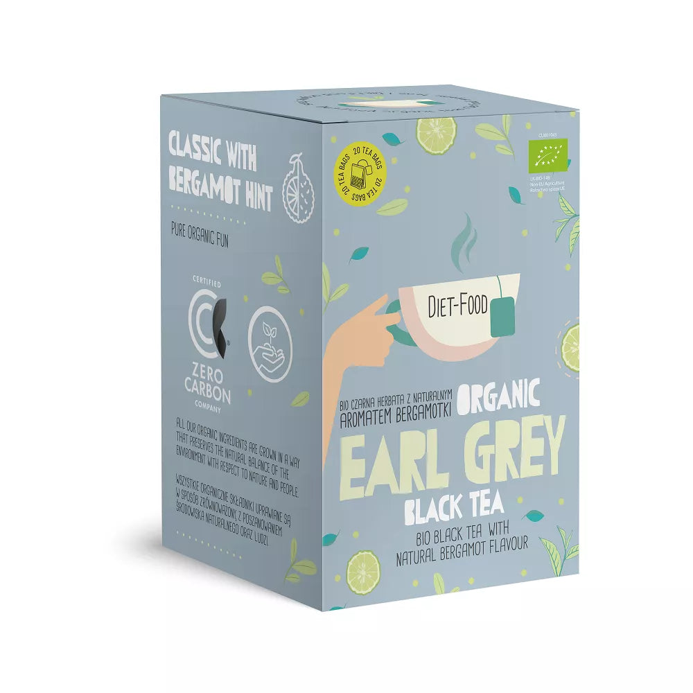 DIET-FOOD Herbata czarna earl grey (20 x 2 g) (40 g) - BIO