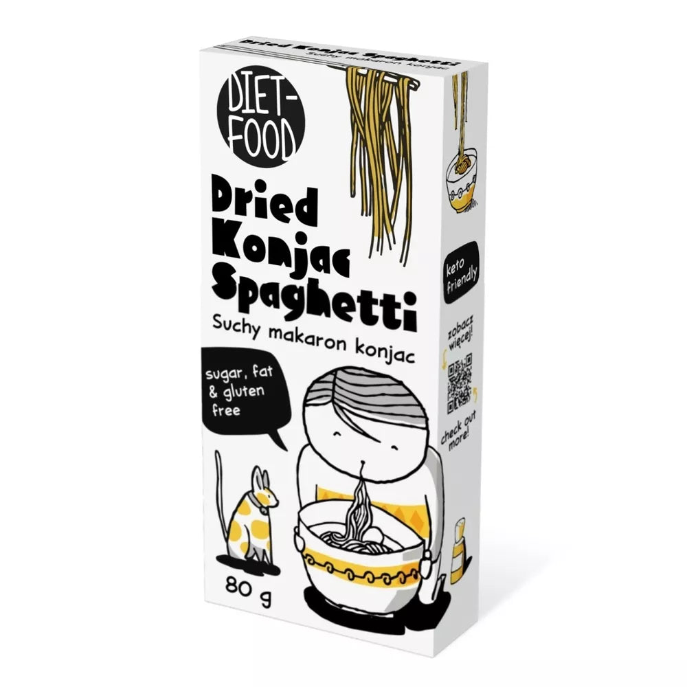 DIET-FOOD Makaron suchy konjac spaghetti bezglutenowy (80 g)