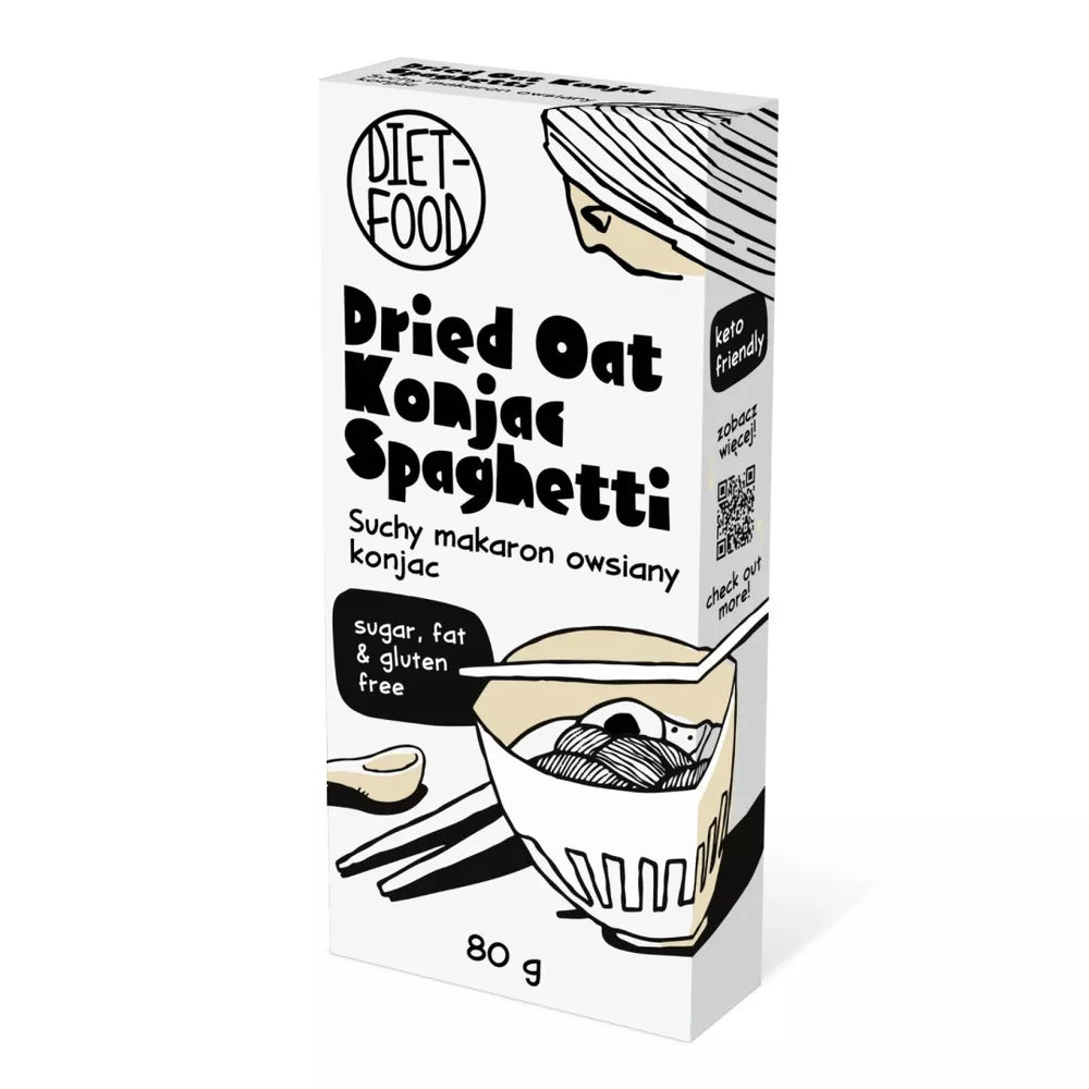 DIET-FOOD Makaron suchy konjac spaghetti bezglutenowy (80 g)