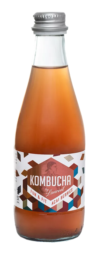 KOMBUCHA BY LAURENT Kombucha Fun & Fit Acai Berries (330 ml) - BIO