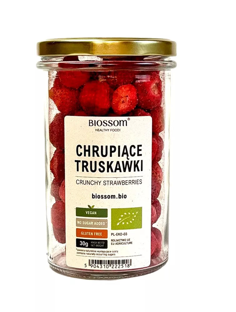 BIOSSOM Liofilizowana chrupiąca malina bezglutenowa (55 g) - BIO