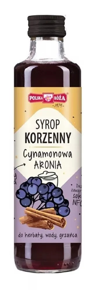 POLSKA RÓŻA Syrop korzenny cynamonowa aronia (250 ml)